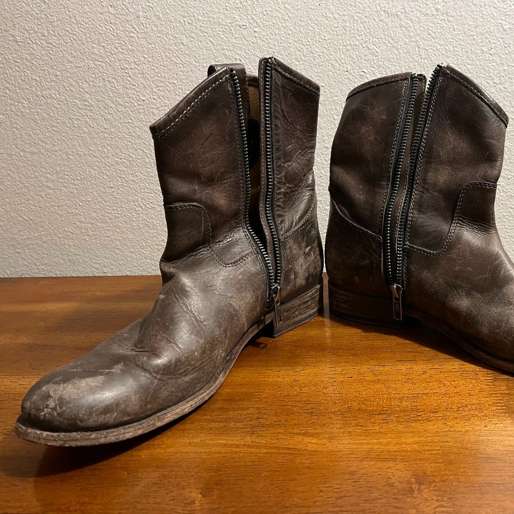 FRYE Brown Mid-Calf Boot